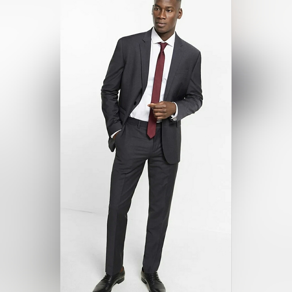 Charcoal grey suit
